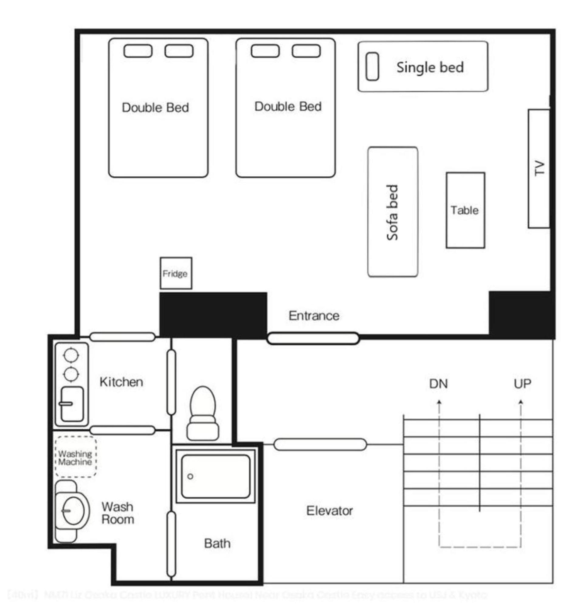 Apartamento Nm71 Liz Castle Osaka